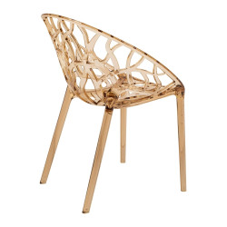 KH010100319 Krzesło KORAL amber - poliwęglan King Home