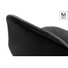 PM069.BLACK.VELVET MODESTO krzesło LUCY czarne - welur, metal King Home