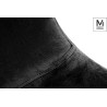 PM069.BLACK.VELVET MODESTO krzesło LUCY czarne - welur, metal King Home