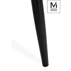 PM069.BLACK.VELVET MODESTO krzesło LUCY czarne - welur, metal King Home