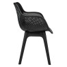 KH010100225 Krzesło LANDI czarne - polipropylen King Home