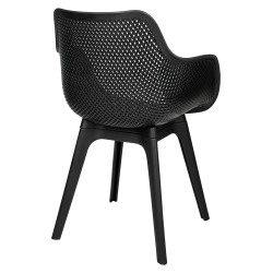 KH010100225 Krzesło LANDI czarne - polipropylen King Home