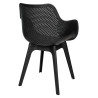 KH010100225 Krzesło LANDI czarne - polipropylen King Home