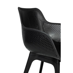 KH010100225 Krzesło LANDI czarne - polipropylen King Home