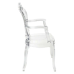 777-APC Krzesło KING ARM transparentne - poliwęglan King Home