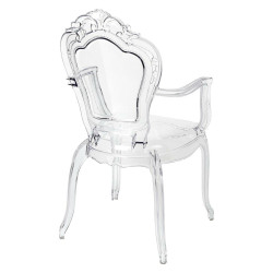 777-APC Krzesło KING ARM transparentne - poliwęglan King Home