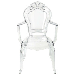 777-APC Krzesło KING ARM transparentne - poliwęglan King Home