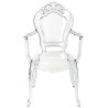 777-APC Krzesło KING ARM transparentne - poliwęglan King Home