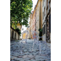 777-APC Krzesło KING ARM transparentne - poliwęglan King Home