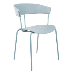 PC-161.GREY Krzesło JETT jasnoszare - polipropylen, metal King Home