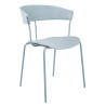 PC-161.GREY Krzesło JETT jasnoszare - polipropylen, metal King Home