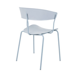 PC-161.GREY Krzesło JETT jasnoszare - polipropylen, metal King Home