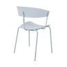 PC-161.GREY Krzesło JETT jasnoszare - polipropylen, metal King Home
