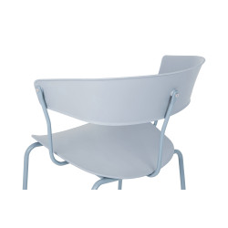 PC-161.GREY Krzesło JETT jasnoszare - polipropylen, metal King Home