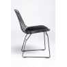 MC-020A.B.B Krzesło NET SOFT czarne - czarna poduszka, metal King Home