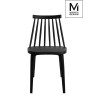 PC-104S.BLACK MODESTO krzesło RIBS BLACK czarne - polipropylen King Home