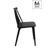 PC-104S.BLACK MODESTO krzesło RIBS BLACK czarne - polipropylen King Home