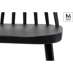 PC-104S.BLACK MODESTO krzesło RIBS BLACK czarne - polipropylen King Home