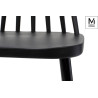 PC-104S.BLACK MODESTO krzesło RIBS BLACK czarne - polipropylen King Home