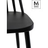 PC-104S.BLACK MODESTO krzesło RIBS BLACK czarne - polipropylen King Home