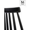 PC-104S.BLACK MODESTO krzesło RIBS BLACK czarne - polipropylen King Home