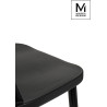 PC-104S.BLACK MODESTO krzesło RIBS BLACK czarne - polipropylen King Home