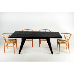 KH1501100117 Krzesło WISHBONE natural - drewno bukowe, naturalne włókno King Home