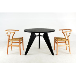 KH1501100117 Krzesło WISHBONE natural - drewno bukowe, naturalne włókno King Home