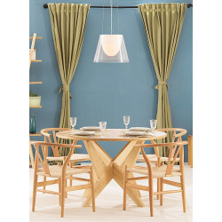 KH1501100117 Krzesło WISHBONE natural - drewno bukowe, naturalne włókno King Home