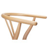 KH1501100117 Krzesło WISHBONE natural - drewno bukowe, naturalne włókno King Home