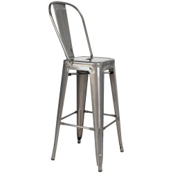 KH010100967 Krzesło barowe TOWER BIG BACK 76  (Paris) metal King Home