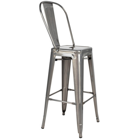 KH010100967 Krzesło barowe TOWER BIG BACK 76  (Paris) metal King Home