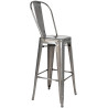 KH010100967 Krzesło barowe TOWER BIG BACK 76  (Paris) metal King Home
