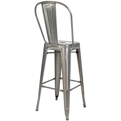 KH010100967 Krzesło barowe TOWER BIG BACK 76  (Paris) metal King Home
