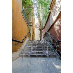 666-APC Krzesło KING transparentne - poliwęglan King Home