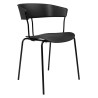 PC-161 Krzesło JETT czarne - polipropylen, metal King Home