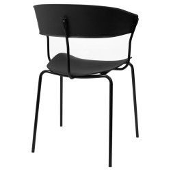 PC-161 Krzesło JETT czarne - polipropylen, metal King Home