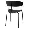 PC-161 Krzesło JETT czarne - polipropylen, metal King Home