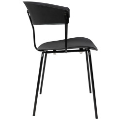 PC-161 Krzesło JETT czarne - polipropylen, metal King Home