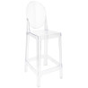 KH010100215 Krzesło barowe VICTORIA 75 cm transparentne King Home