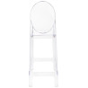 KH010100215 Krzesło barowe VICTORIA 75 cm transparentne King Home