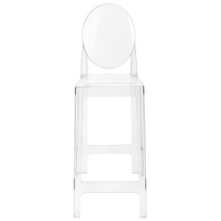 KH010100215 Krzesło barowe VICTORIA 75 cm transparentne King Home