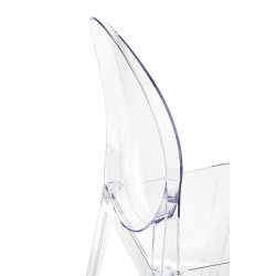KH010100215 Krzesło barowe VICTORIA 75 cm transparentne King Home