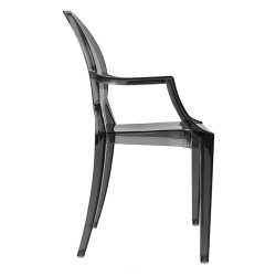 124-APC.DYMIONY Krzesło LOUIS dymione - poliwęglan King Home