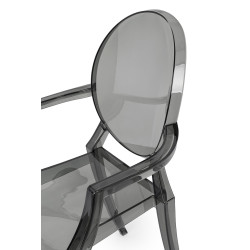 124-APC.DYMIONY Krzesło LOUIS dymione - poliwęglan King Home