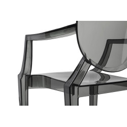 124-APC.DYMIONY Krzesło LOUIS dymione - poliwęglan King Home