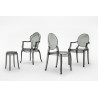124-APC.DYMIONY Krzesło LOUIS dymione - poliwęglan King Home