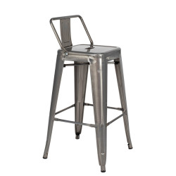 KH010100972 Krzesło barowe TOWER BACK 66 (Paris) metal King Home