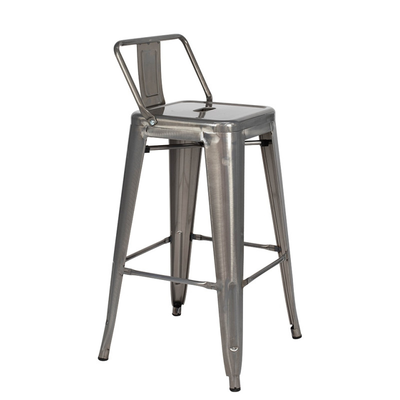 KH010100972 Krzesło barowe TOWER BACK 66 (Paris) metal King Home