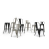 KH010100972 Krzesło barowe TOWER BACK 66 (Paris) metal King Home